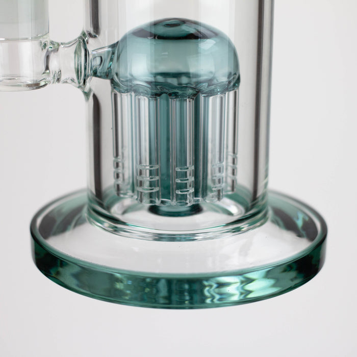 10" Glass Bubbler with 10arms perc [G18015] Glass Bong Purple Haze Smoke Inc