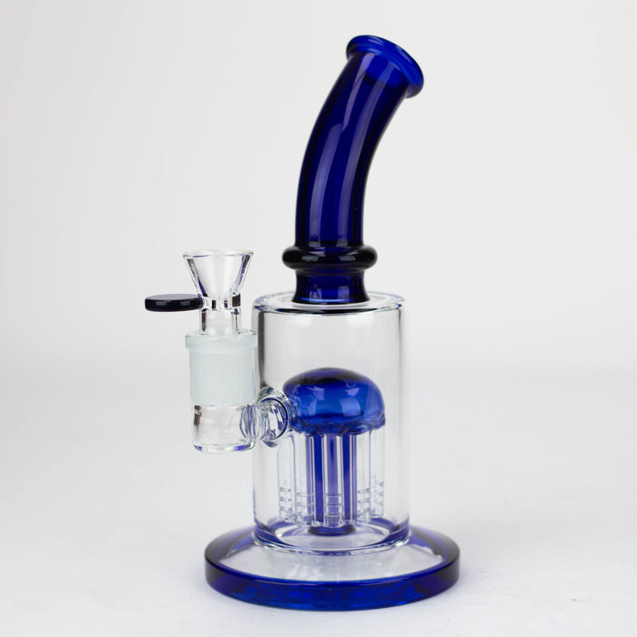 10" Glass Bubbler with 10arms perc [G18015] Glass Bong Purple Haze Smoke Inc Blue