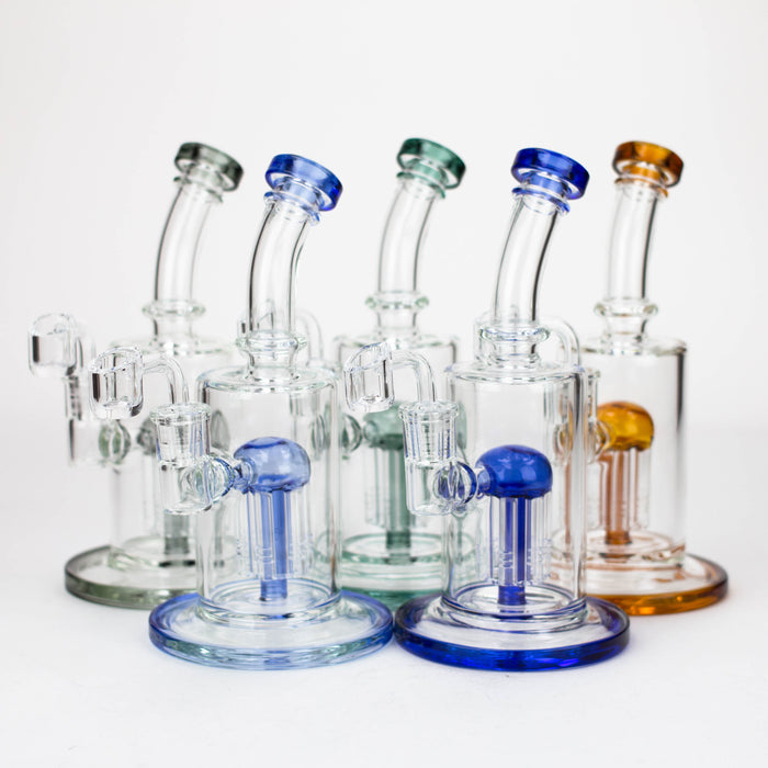 9" Dab Rig with 6 arms perc & Banger [230235] Bongs Purple Haze Smoke Inc