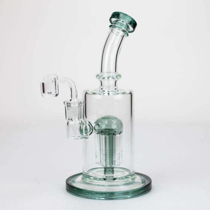 9" Dab Rig with 6 arms perc & Banger [230235] Bongs Purple Haze Smoke Inc Teal