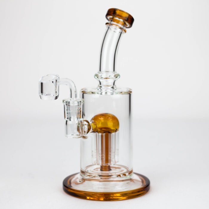 9" Dab Rig with 6 arms perc & Banger [230235] Bongs Purple Haze Smoke Inc Amber