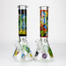 14” RM cartoon 7 mm glass beaker water bong Assorted Designs Beaker Bong Purple Haze Smoke Inc Design Assorted