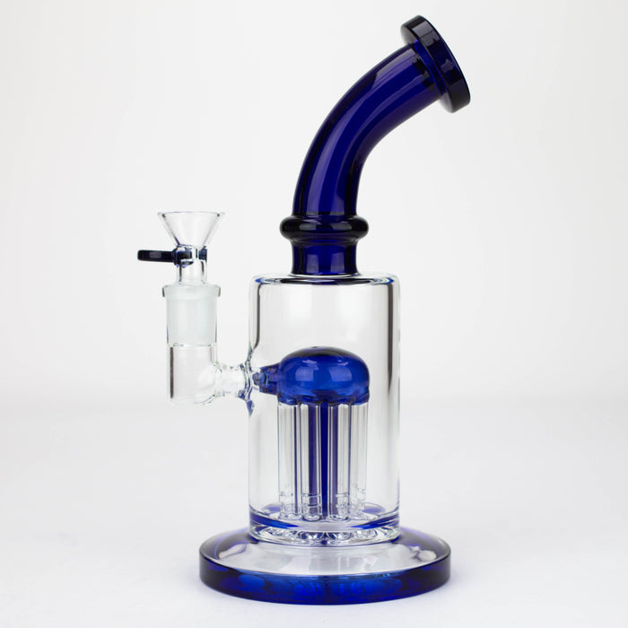 8.5" 8arms perc Glass Bubbler [G31012] Glass Bong Purple Haze Smoke Inc