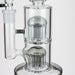 10" Glass Bubbler with dual 8 arms perc [G31014] Other Shaped Bong Purple Haze Smoke Inc