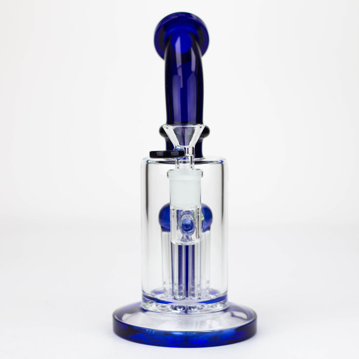 8.5" 8arms perc Glass Bubbler [G31012] Glass Bong Purple Haze Smoke Inc