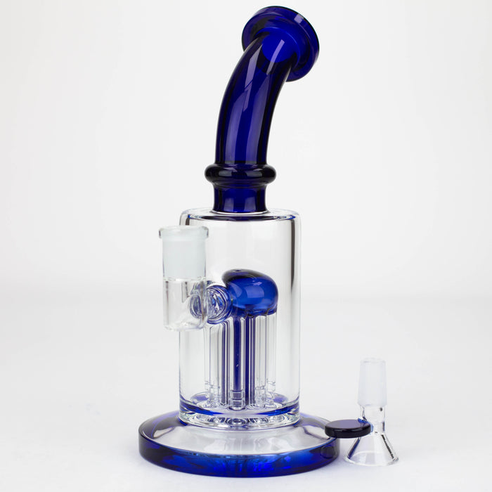 8.5" 8arms perc Glass Bubbler [G31012] Glass Bong Purple Haze Smoke Inc