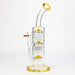 13'' Triple 8arms perc glass bong [G31022] Other Shaped Bong Purple Haze Smoke Inc Gold