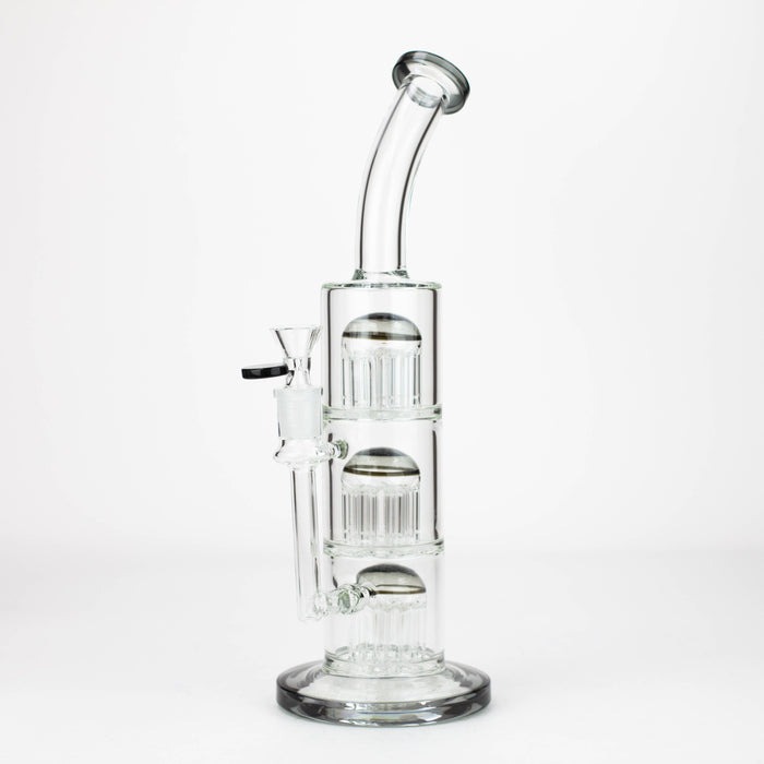 13'' Triple 8arms perc glass bong [G31022] Other Shaped Bong Purple Haze Smoke Inc Smoke