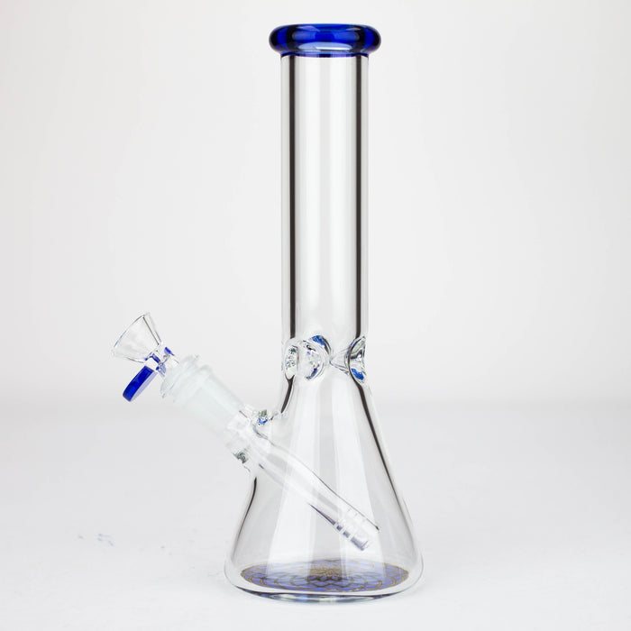 10" Beaker glass water bong [G31034] Beaker Bong Purple Haze Smoke Inc