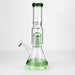14" Single 8 arms perc, glass water bong [G01037] Beaker Bong Purple Haze Smoke Inc