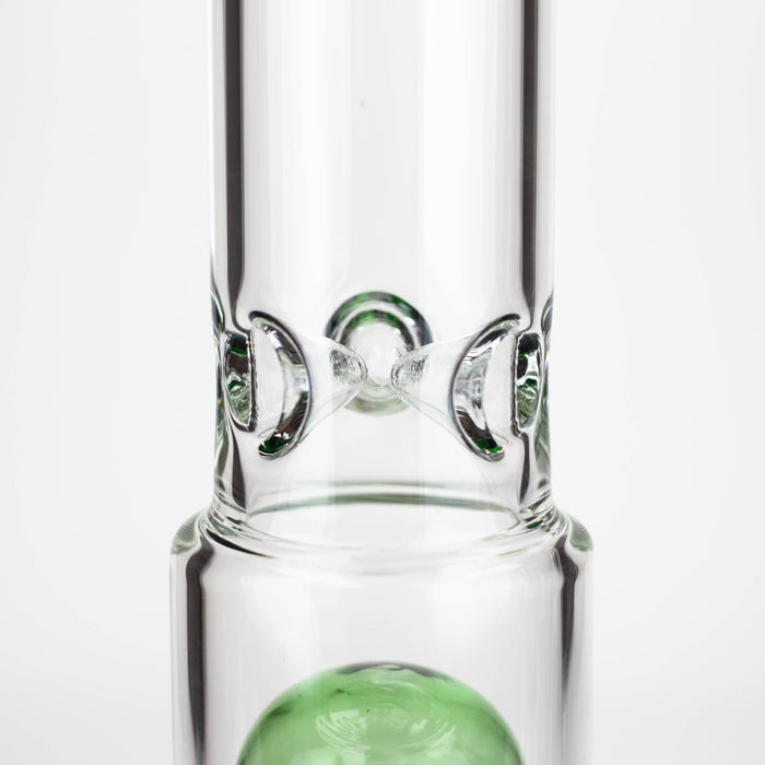 14" Single 8 arms perc, glass water bong [G01037] Beaker Bong Purple Haze Smoke Inc