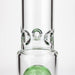 14" Single 8 arms perc, glass water bong [G01037] Beaker Bong Purple Haze Smoke Inc