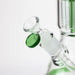 14" Single 8 arms perc, glass water bong [G01037] Beaker Bong Purple Haze Smoke Inc