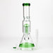 14" Single 8 arms perc, glass water bong [G01037] Beaker Bong Purple Haze Smoke Inc