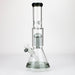 14" Single 8 arms perc, glass water bong [G01037] Beaker Bong Purple Haze Smoke Inc Smoke
