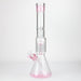 18" Single 8 arms perc, with splash guard 7mm glass water bong [G11122] Beaker Bong Purple Haze Smoke Inc Pink