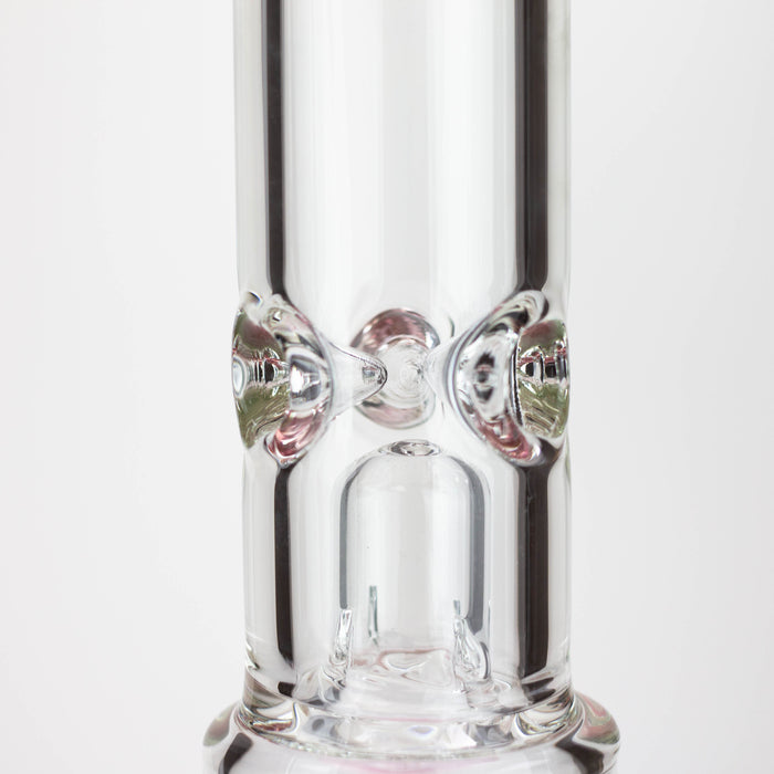 18" Single 8 arms perc, with splash guard 7mm glass water bong [G11122] Beaker Bong Purple Haze Smoke Inc