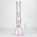 18" Single 8 arms perc, with splash guard 7mm glass water bong [G11122] Beaker Bong Purple Haze Smoke Inc