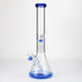 16" Single UFO perc 7mm glass water bong [G11024] Beaker Bong Purple Haze Smoke Inc Light Blue