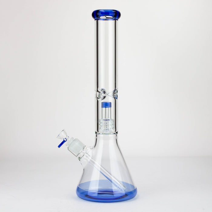 16" Single UFO perc 7mm glass water bong [G11024] Beaker Bong Purple Haze Smoke Inc
