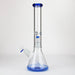 16" Single UFO perc 7mm glass water bong [G11024] Beaker Bong Purple Haze Smoke Inc