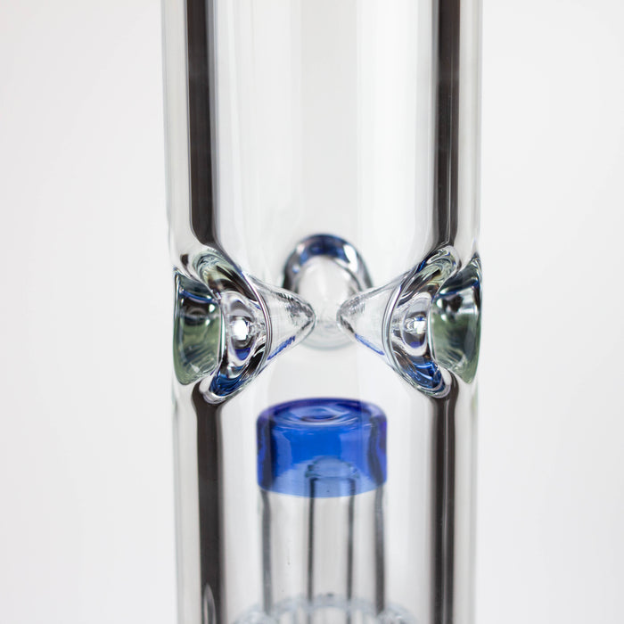 16" Single UFO perc 7mm glass water bong [G11024] Beaker Bong Purple Haze Smoke Inc
