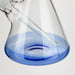 16" Single UFO perc 7mm glass water bong [G11024] Beaker Bong Purple Haze Smoke Inc