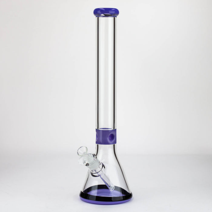 18" Classic 7 mm glass Beaker bong [G23172] Beaker Bong Purple Haze Smoke Inc Milk Purple