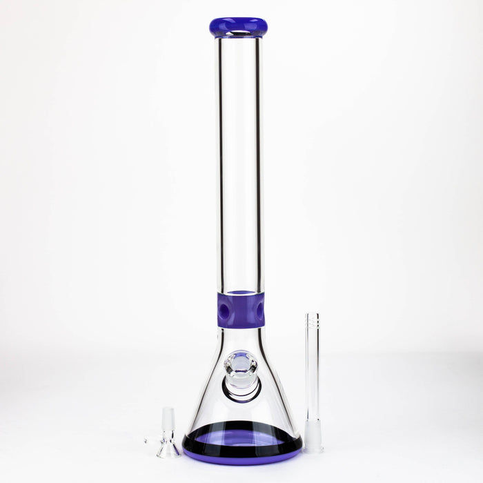 18" Classic 7 mm glass Beaker bong [G23172] Beaker Bong Purple Haze Smoke Inc