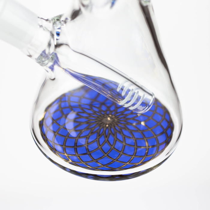 10" Beaker glass water bong [G31034] Beaker Bong Purple Haze Smoke Inc