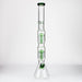 24.5" Dual 8 arms perc, with splash guard 7mm glass water bong [G11124] Beaker Bong Purple Haze Smoke Inc