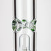 24.5" Dual 8 arms perc, with splash guard 7mm glass water bong [G11124] Beaker Bong Purple Haze Smoke Inc