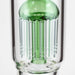 24.5" Dual 8 arms perc, with splash guard 7mm glass water bong [G11124] Beaker Bong Purple Haze Smoke Inc
