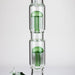 24.5" Dual 8 arms perc, with splash guard 7mm glass water bong [G11124] Beaker Bong Purple Haze Smoke Inc