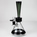 NG-10 inch Thin Waist Bubbler [S369] Glass Bong High-End Brands Glass BLACK+SMOKE