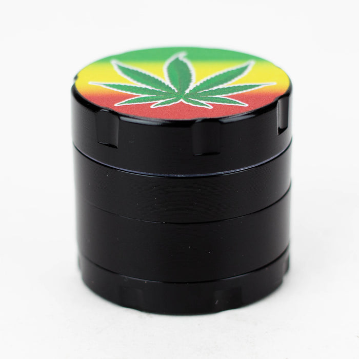 Infyniti 4 parts mini Rasta leaf grinder ( GR1023 ) Regular Grinder ONE Black
