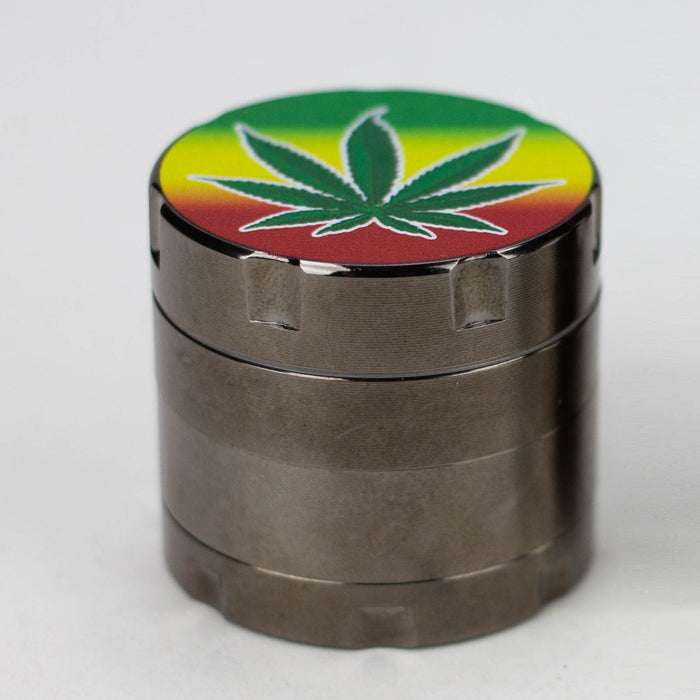 Infyniti 4 parts mini Rasta leaf grinder ( GR1023 ) Regular Grinder ONE Gun metal