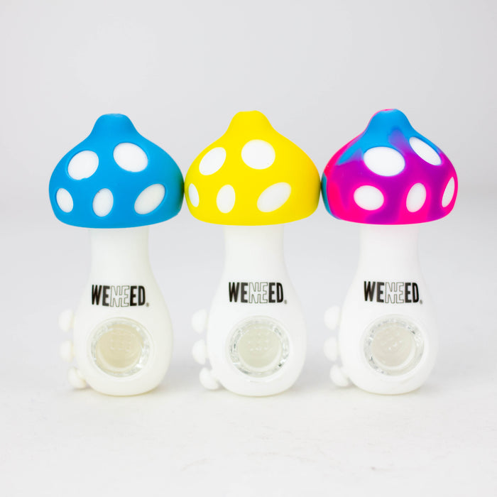 Weneed | 4.5" Mushroom Silicone Hand pipe Assorted Silicone Pipe WENEED®