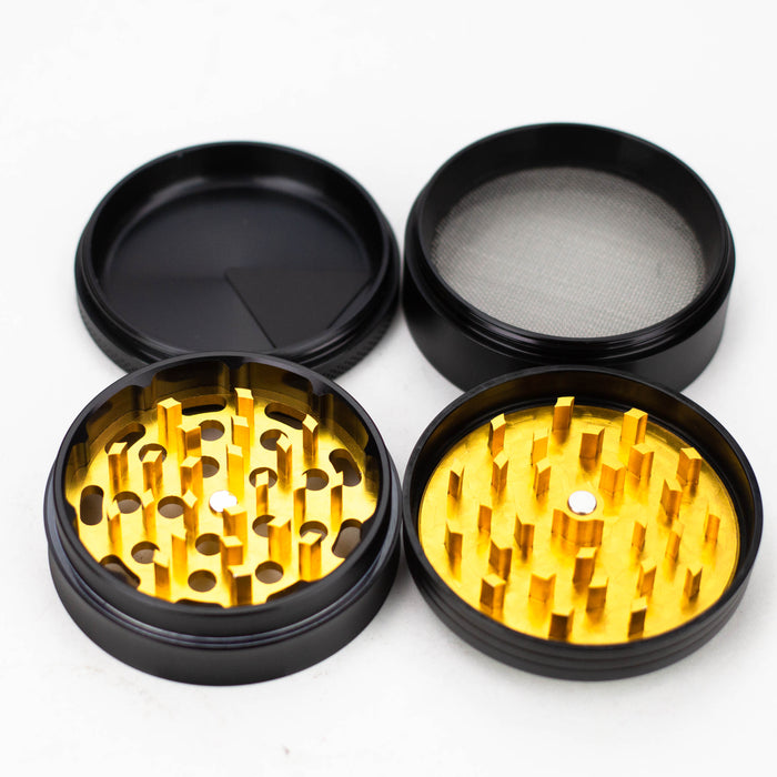 4 Parts Gold Leaf Aluminum Grinder Box of 6 [G500]