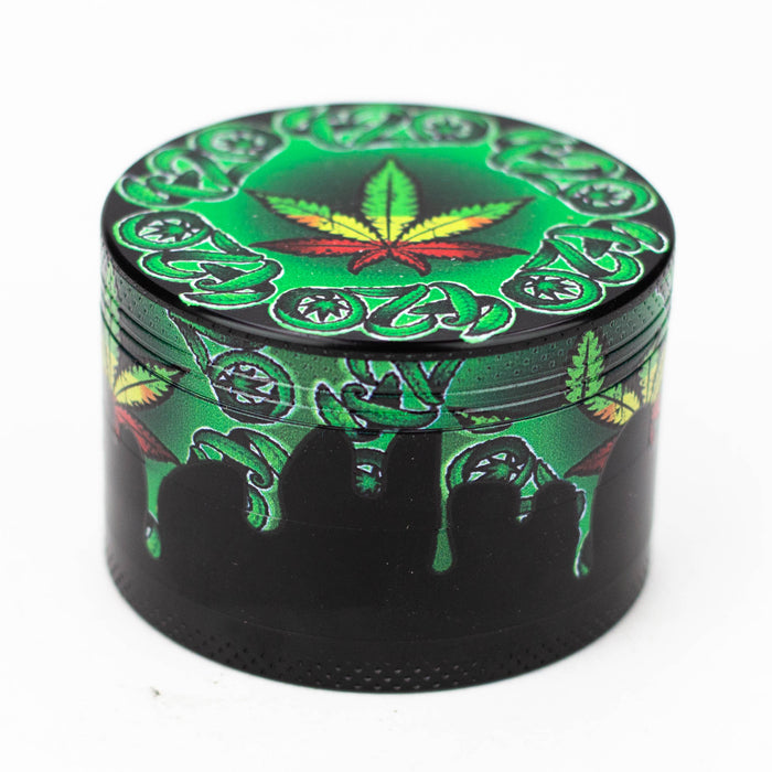 4 Parts Leaf Picture Novelty Herb Grinder Assorted Box of 6 Display Pack Canadian Distributor
