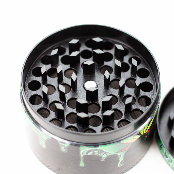 4 Parts Leaf Picture Novelty Herb Grinder Assorted Box of 6 Display Pack Canadian Distributor