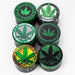 4 Parts Leaf Picture Novelty Herb Grinder Assorted Box of 6 Display Pack Canadian Distributor Leaf Design G532