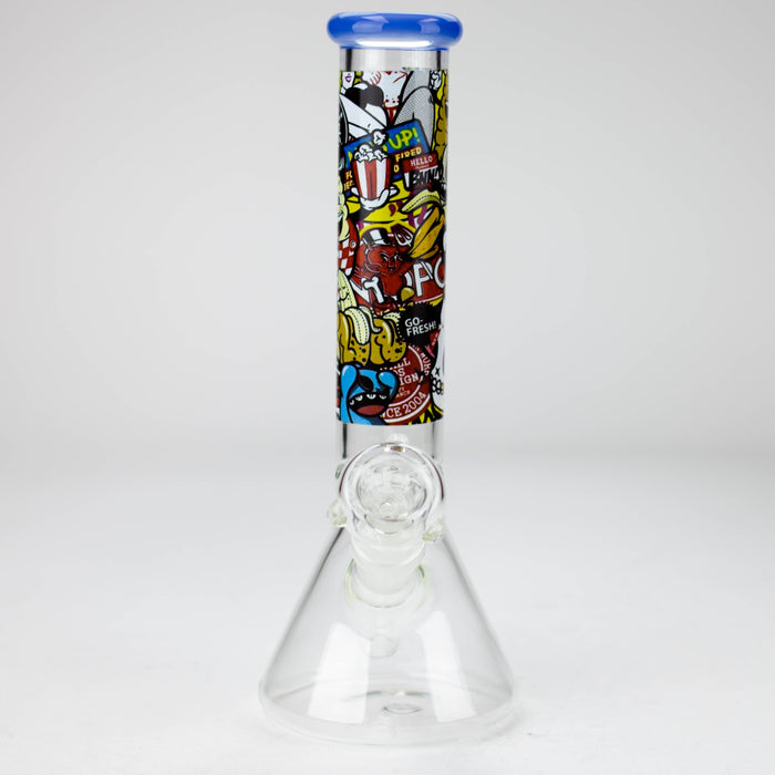 9.8" Cartoon glass water bong [C4114-93]