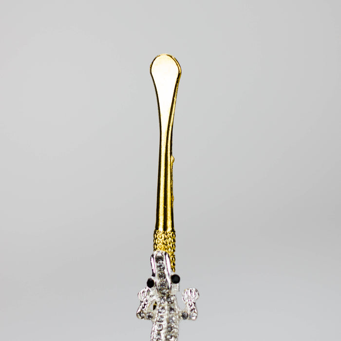 Metal dabber with assorted Cubic zirconia ornamant Pack of 30 [SF1328-1] Bongs Accessories Canadian Distributor