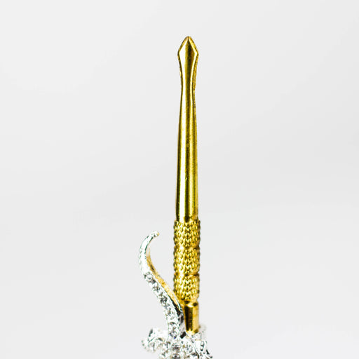 Metal dabber with assorted Cubic zirconia ornamant Pack of 30 [SF1328-1] Bongs Accessories Canadian Distributor