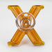 X-shape design Glass Bowl [JC-12542] Bowl · Popper Canadian Distributor