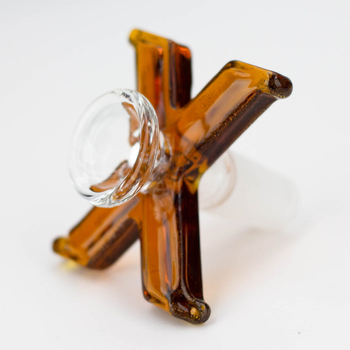 X-shape design Glass Bowl [JC-12542] Bowl · Popper Canadian Distributor