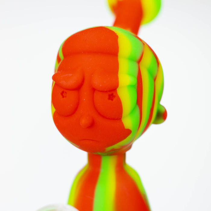 7" RM Cartoon multi colored silicone water bong [H120] Resin · Silicone · Plastic Bong ONE
