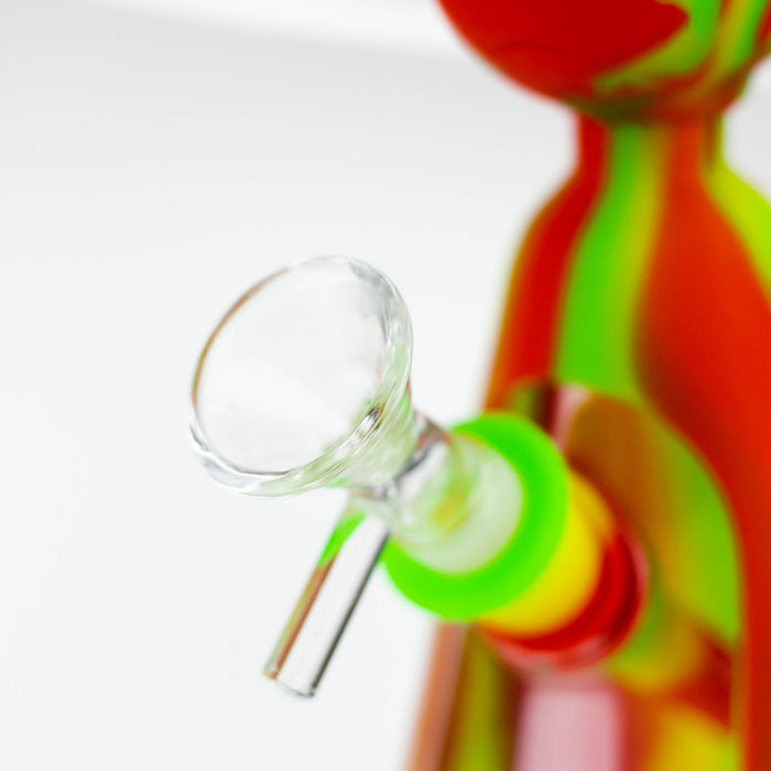 7" RM Cartoon multi colored silicone water bong [H120] Resin · Silicone · Plastic Bong ONE