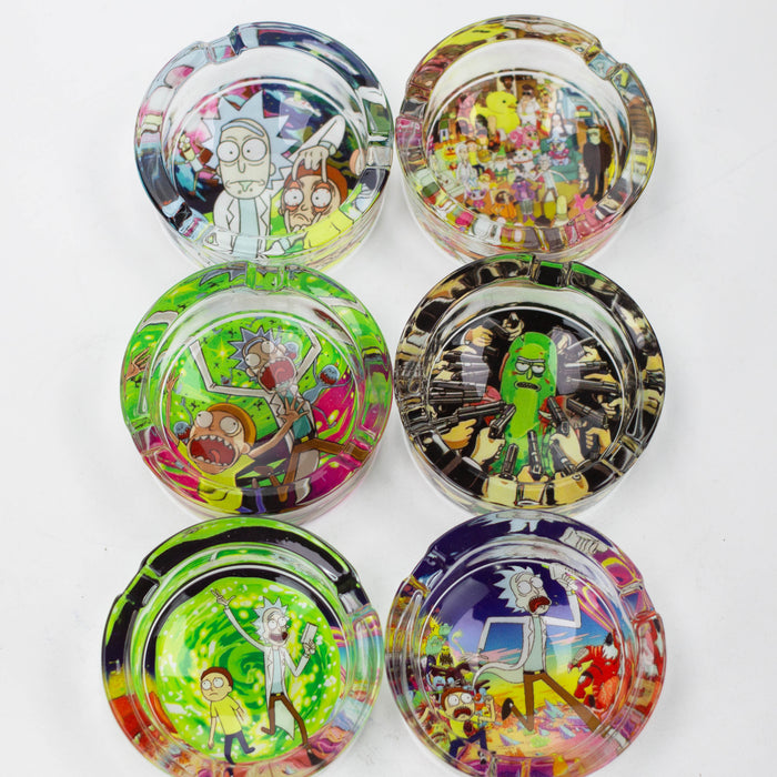 Glass Ash Tray (RM) Box of 6 Glass Ashtray JJ Distribution